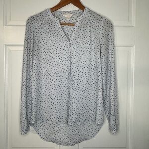 Lauren Conrad :LC Long Sleeve Patterned Blouse - size XS